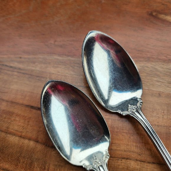 1865 H Sears And Son Silverplate Como Teaspoon 6" set of 2 antique flatware - Picture 4 of 10